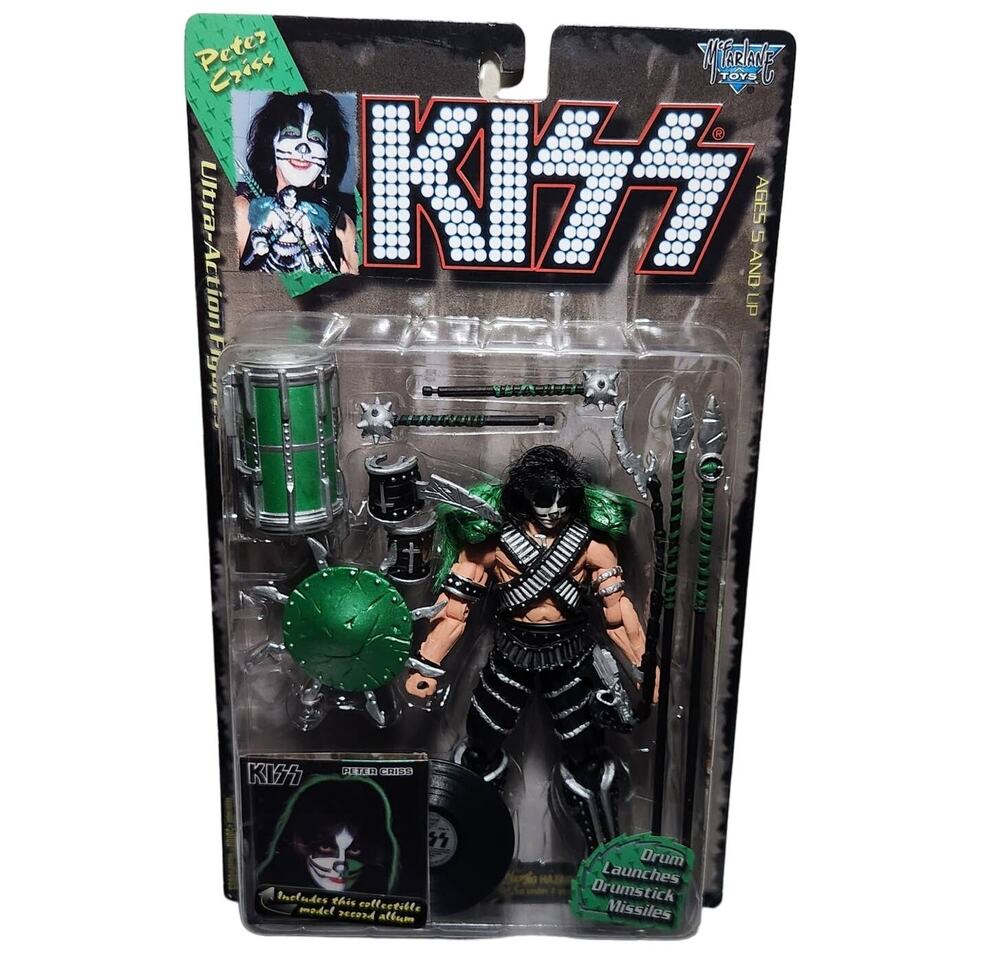 McFarlane Toys Vintage Kiss Peter Criss Ultra Action Figure 1997 New Sealed